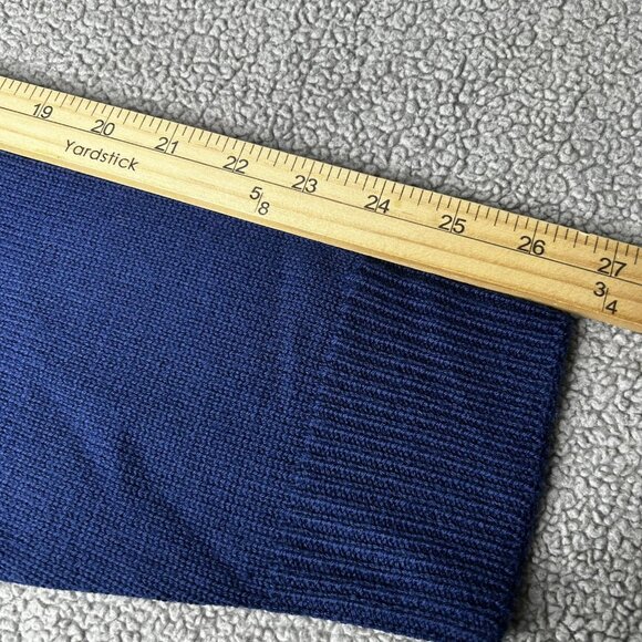 Hillflint Sweater Mens L Navy Merino Wool Collegiate V Letter Virginia State - Picture 11 of 13